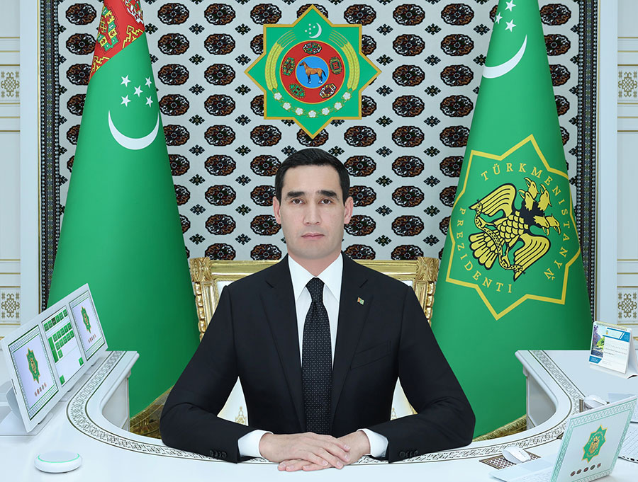 Türkmenistanyň Prezidenti sanly ulgam arkaly iş maslahatyny geçirdi