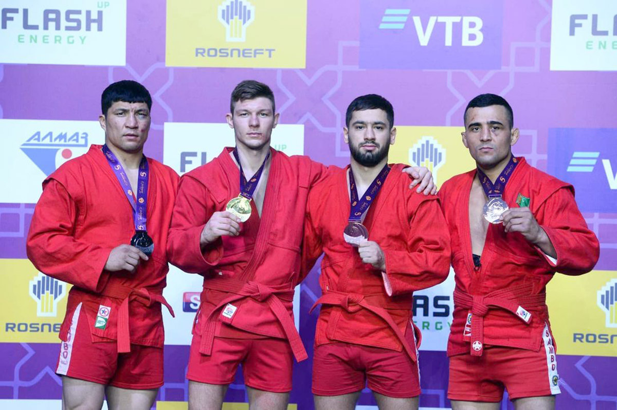 Turkmen sambo wrestlers won two more bronze medals in the 2021 World Championship in Tashkent