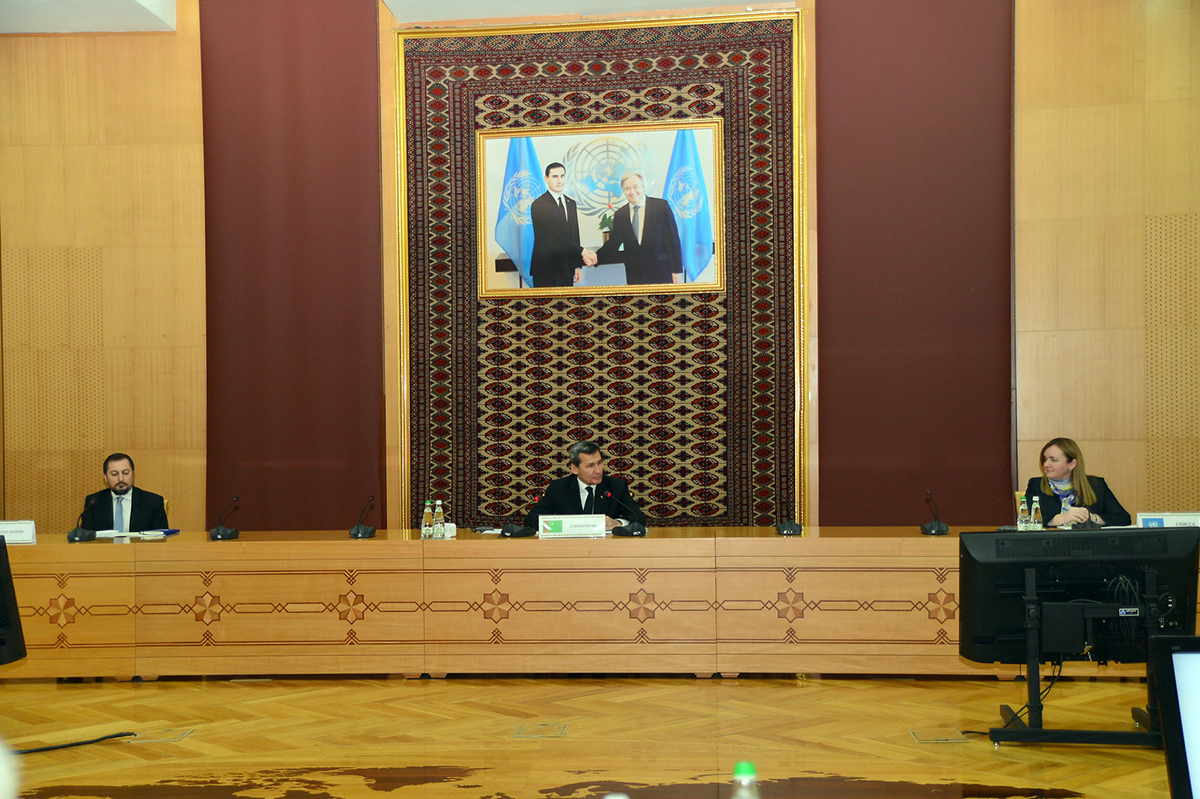 Брифинг в МИД Туркменистана