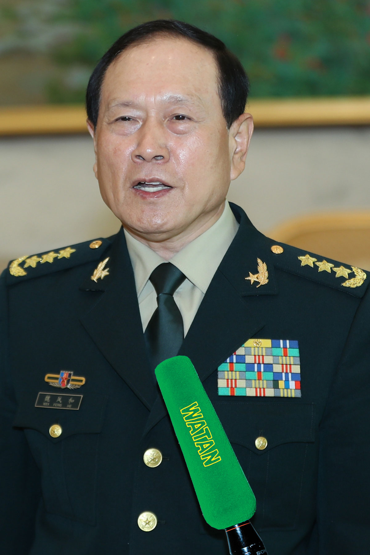 Türkmenistanyň Prezidenti Hytaý Halk Respublikasynyň Döwlet Geňeşiniň agzasy, goranmak ministrini kabul etdi