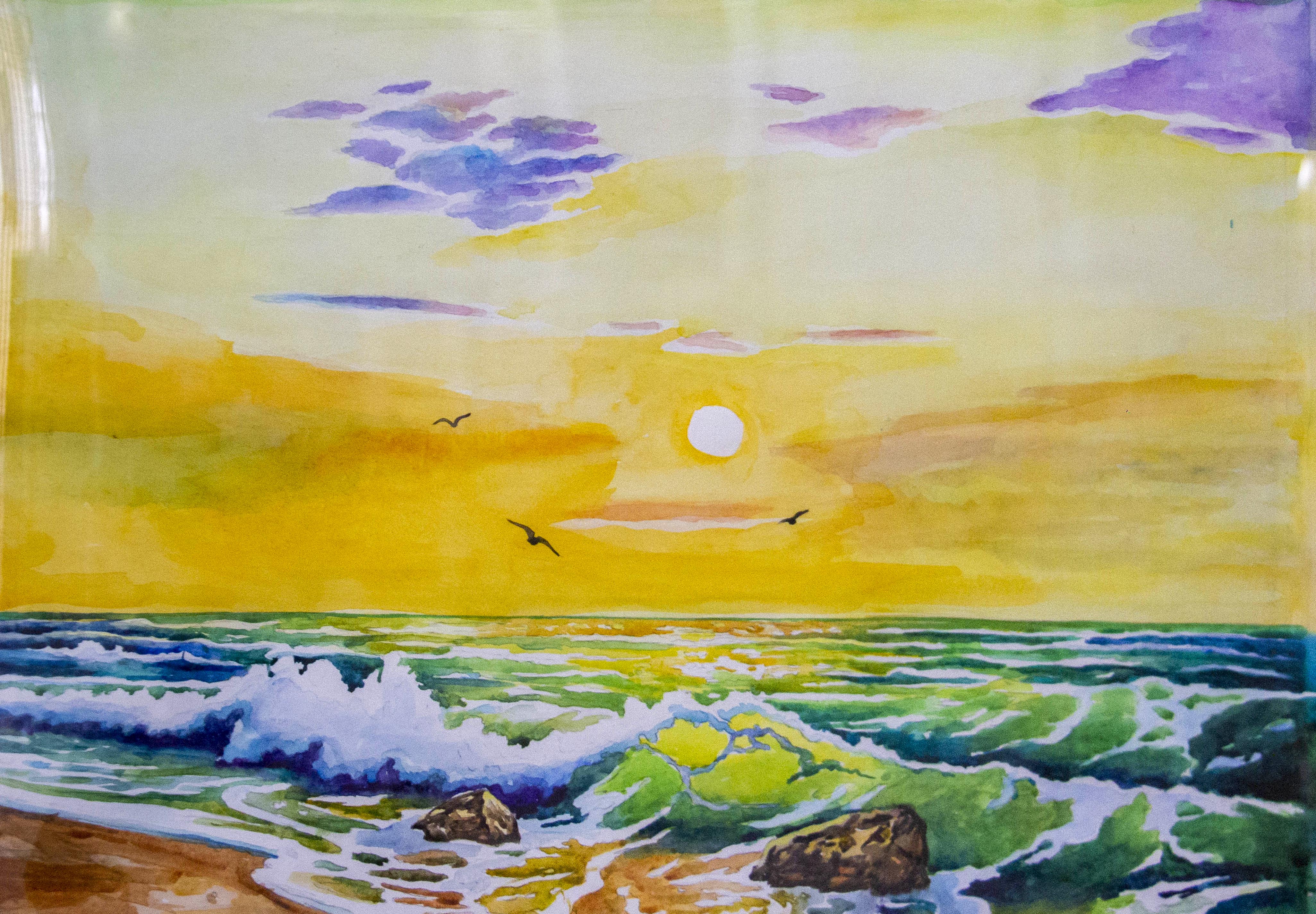 Çeperçilik mekdepleriniň uçurymlarynyň hoşlaşyk sergisi