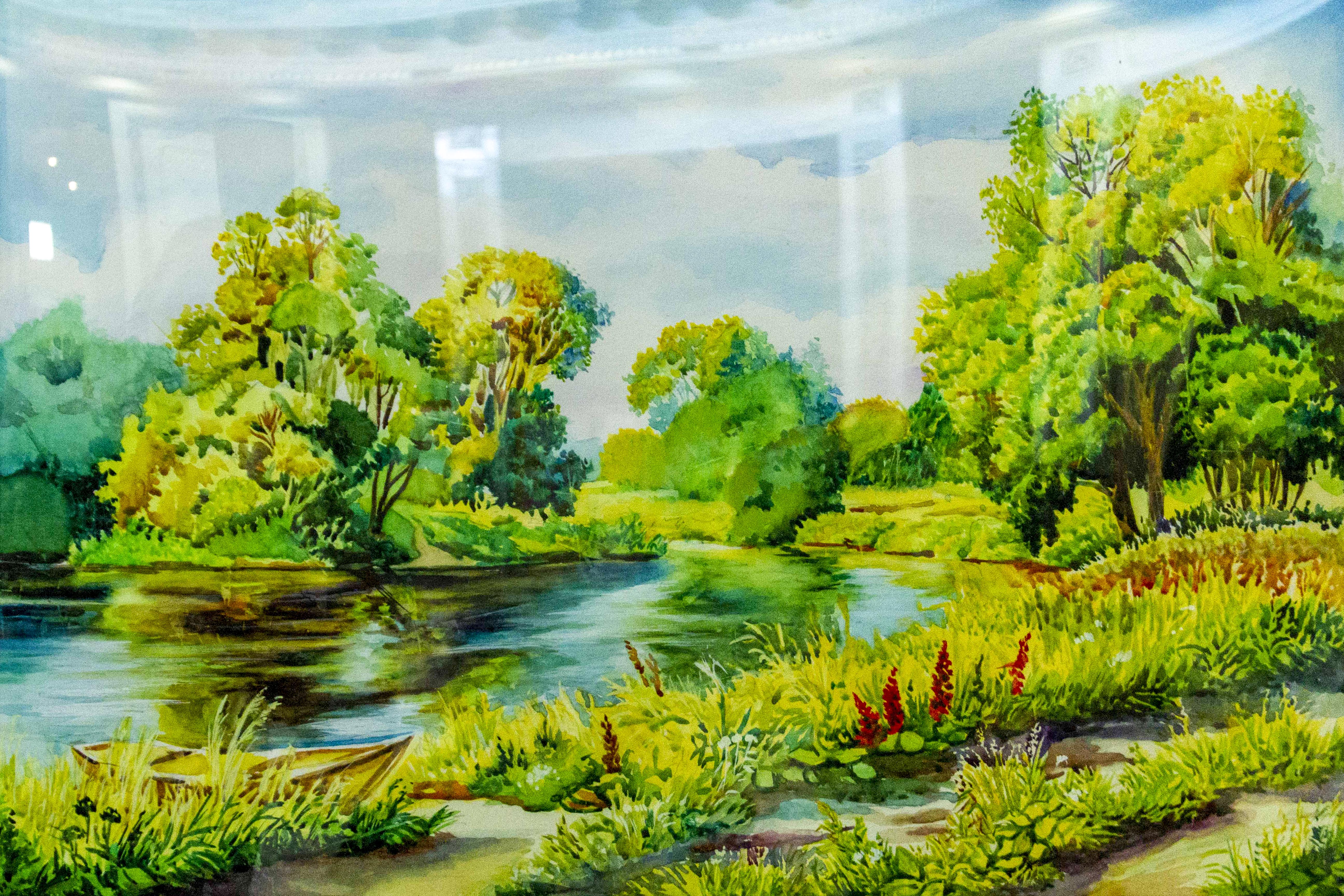 Çeperçilik mekdepleriniň uçurymlarynyň hoşlaşyk sergisi