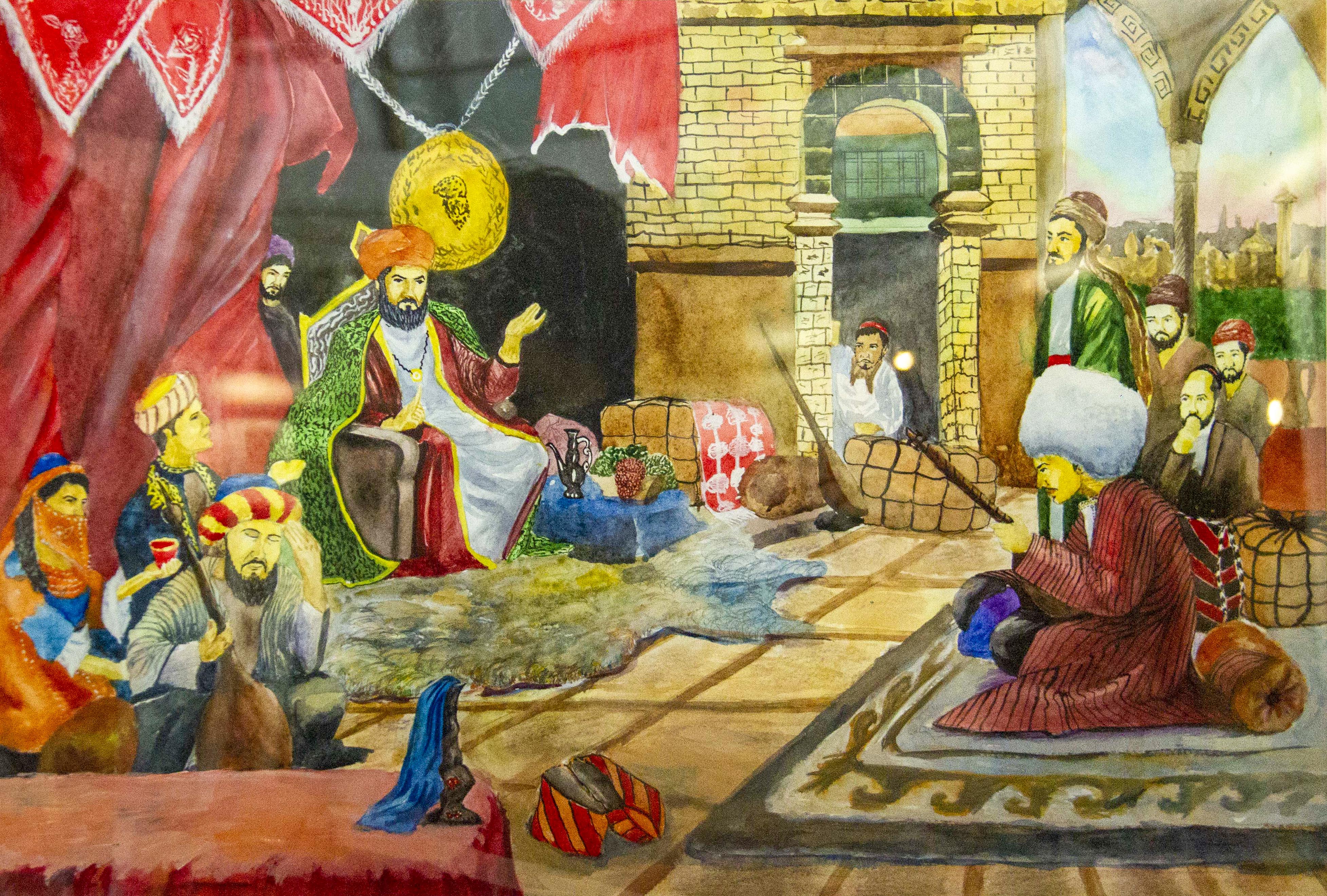 Çeperçilik mekdepleriniň uçurymlarynyň hoşlaşyk sergisi