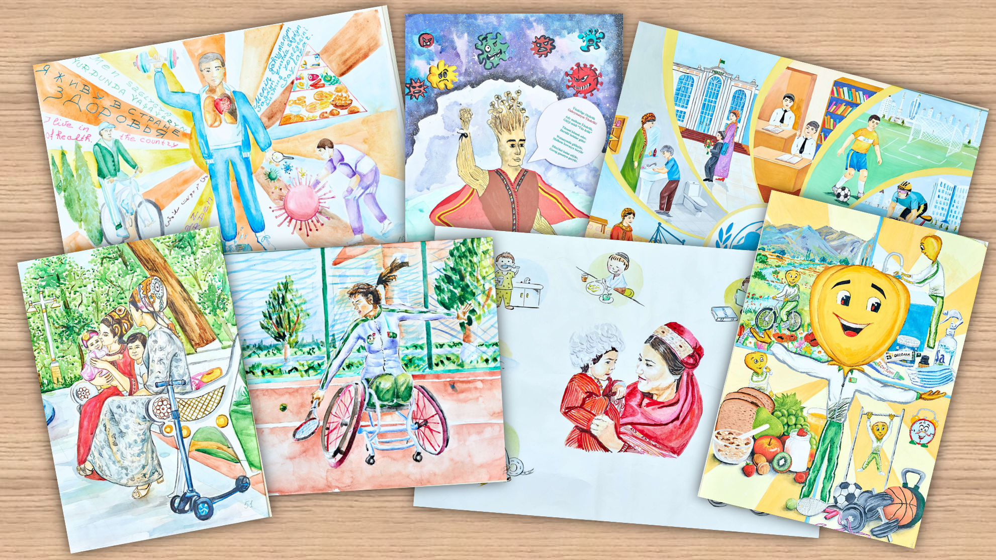 On Children’s Day, the winning schools of the poster competition are announced