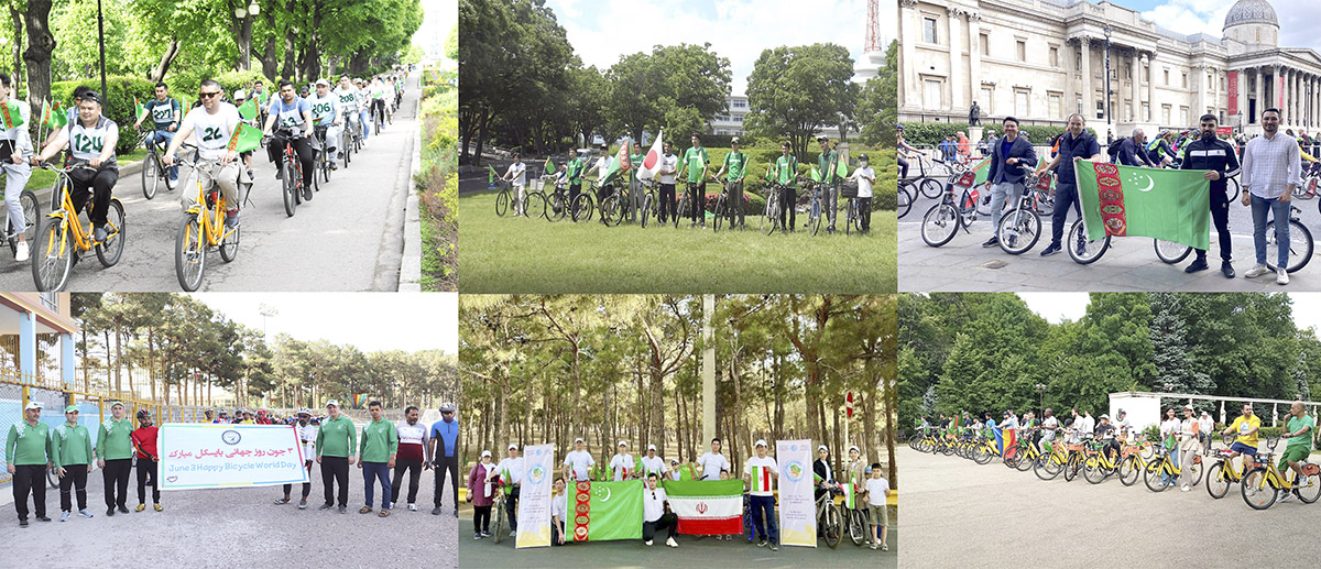 Diplomatic missions of Turkmenistan abroad organized bike rides on the occasion of the World Bicycle Day
