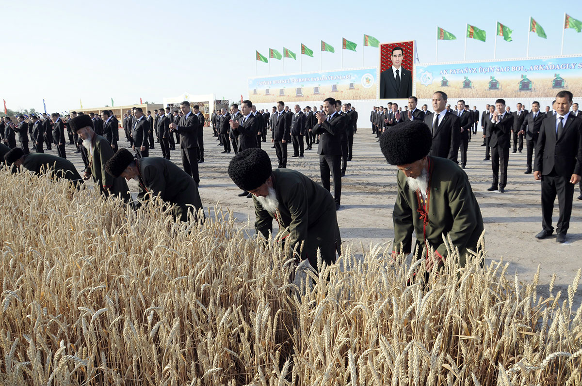 Grain growers of Dashoguz and Balkan velayats took over the braid relay