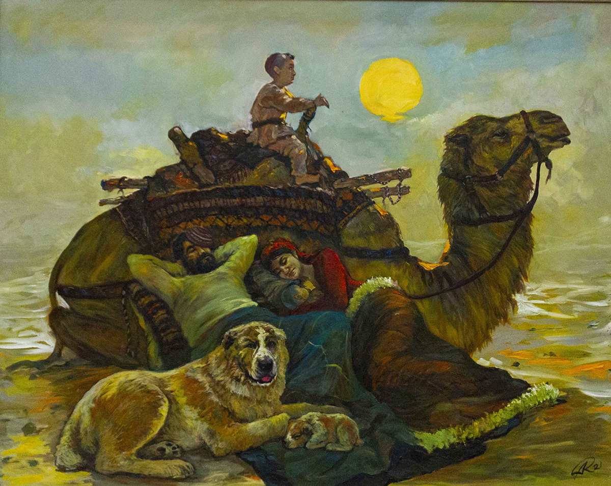 Вечерний рисунок из мастерской Сарагта Бабаева