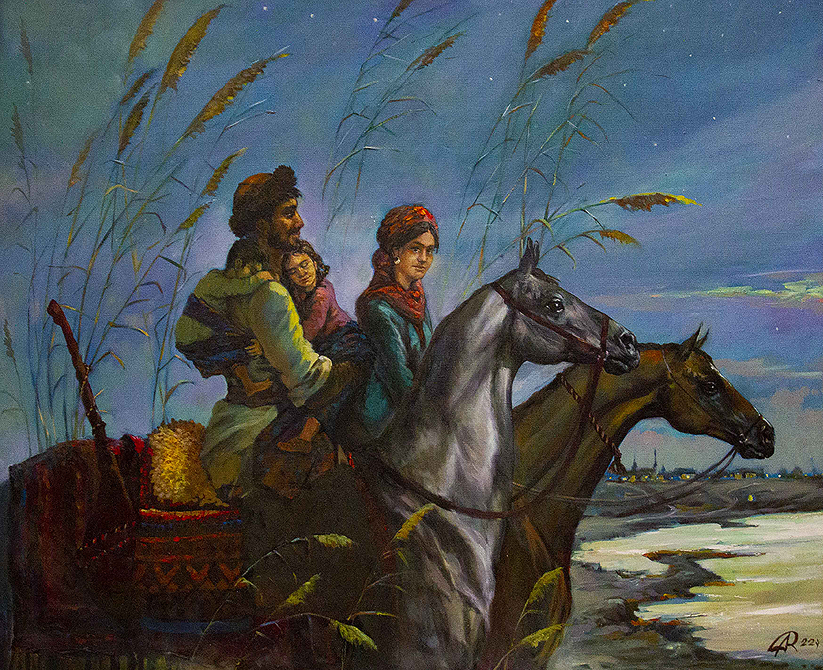 Вечерний рисунок из мастерской Сарагта Бабаева