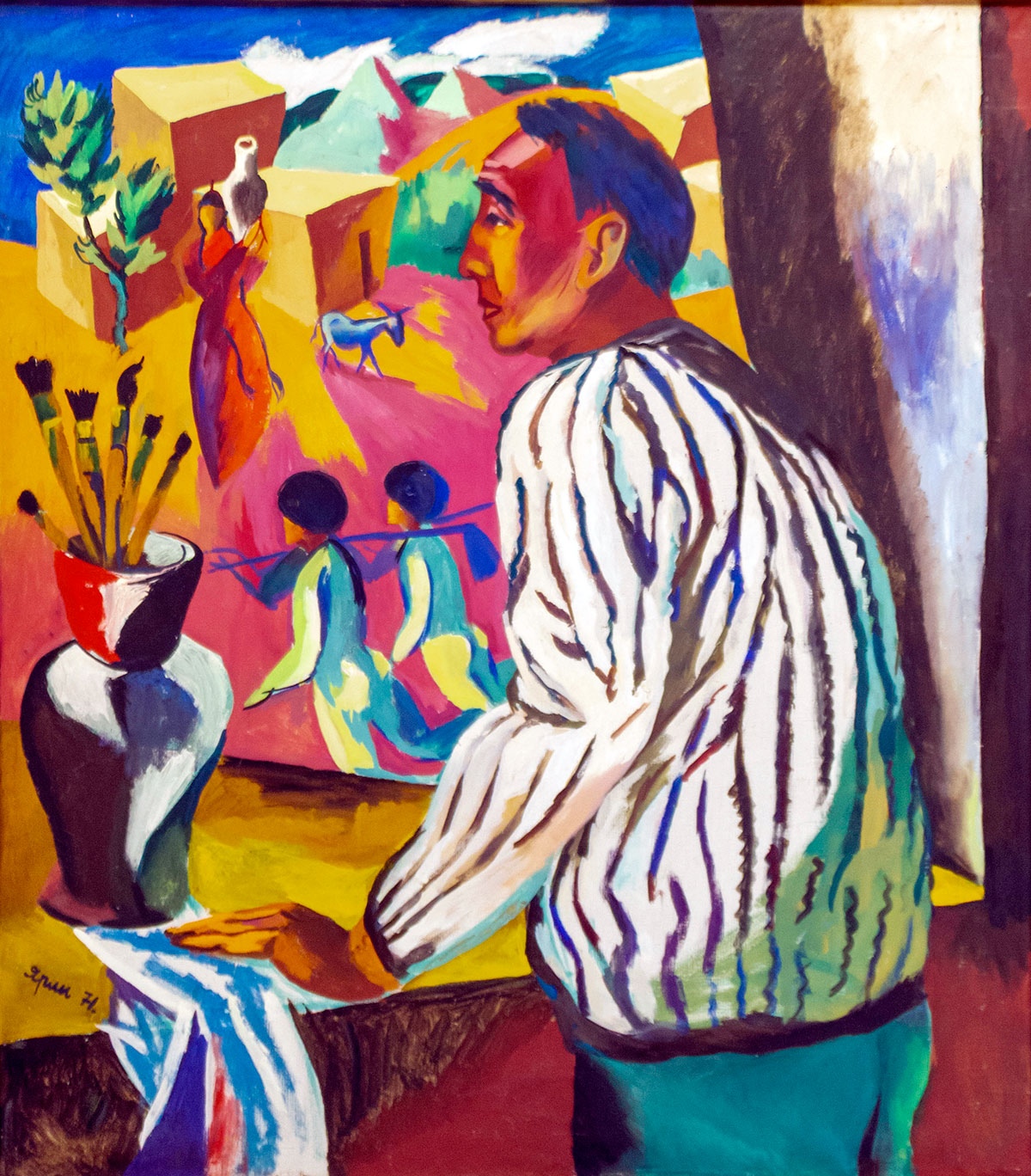 Герои выставки – талантливые личности, увековеченные в красках и бронзе