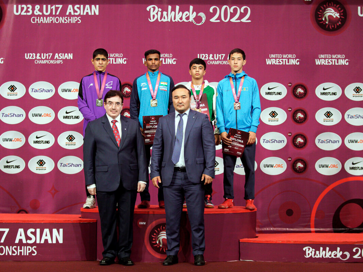 Turkmen freestyle wrestlers won two bronze medals at the Asian Championship among cadets