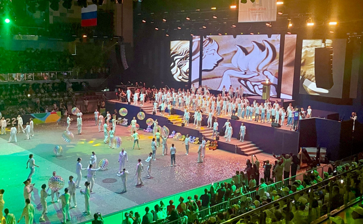 Türkmen türgenleri «Aziýanyň çagalary» atly VII Halkara sport oýunlarynyň açylyş dabarasynda