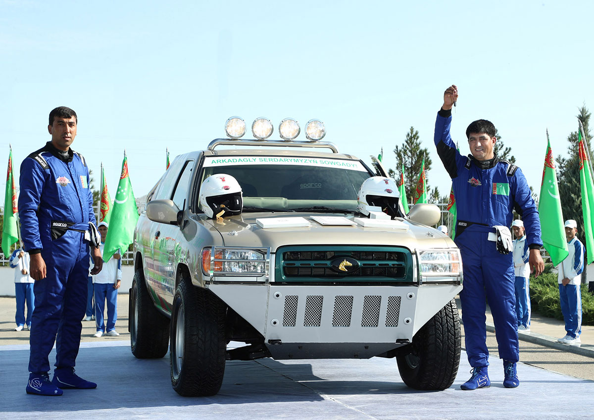 Halkara ýaryşlaryň ýeňijilerini hormatlamak dabarasy