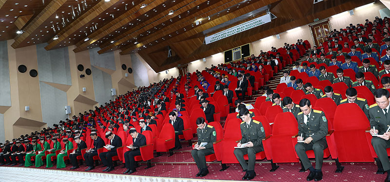 Döwlet Baştutanymyz Türkmenistanyň Magtymguly adyndaky Ýaşlar guramasynyň VII gurultaýyna gatnaşdy