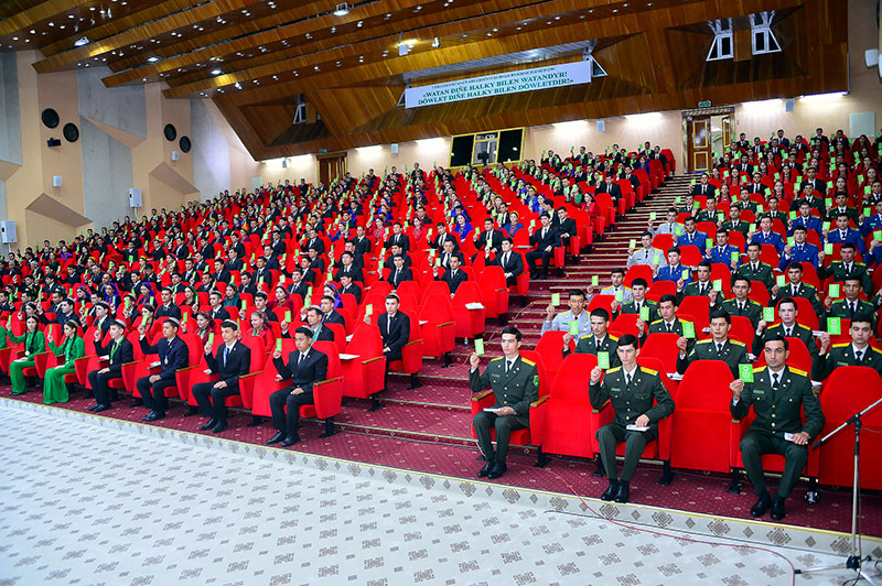 Döwlet Baştutanymyz Türkmenistanyň Magtymguly adyndaky Ýaşlar guramasynyň VII gurultaýyna gatnaşdy