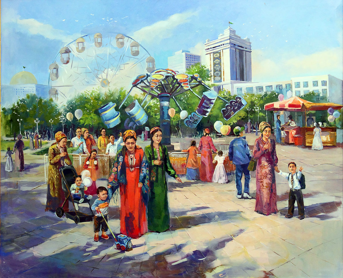 О 31-й годовщине независимости Туркменистана – в светлых радостных красках