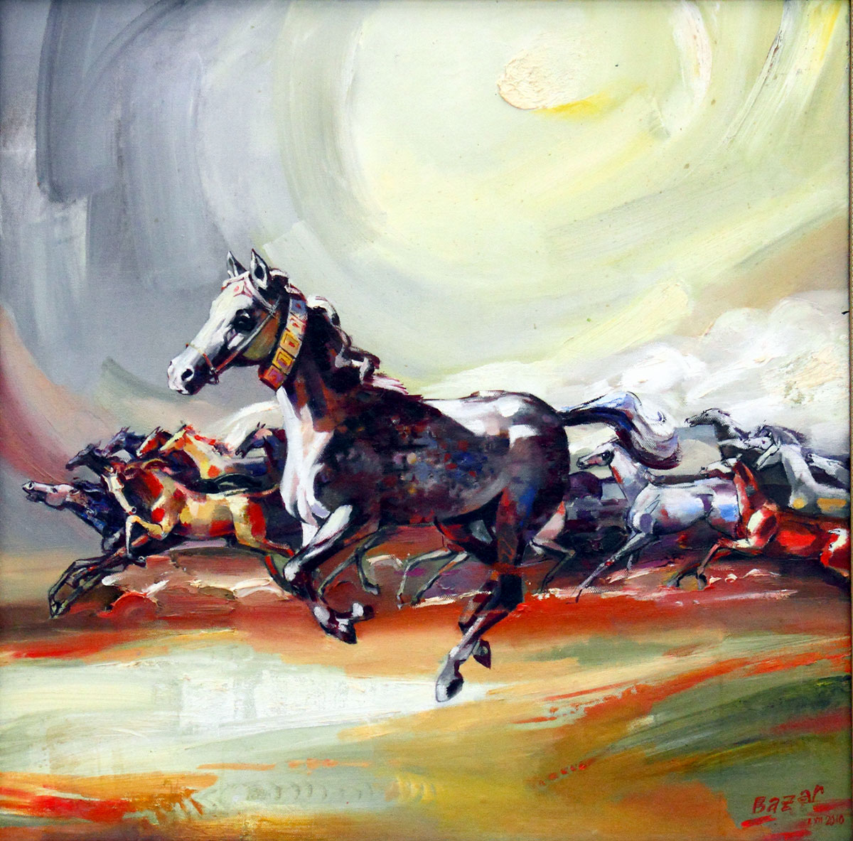 Выставляются работы художников Марыйского велаята