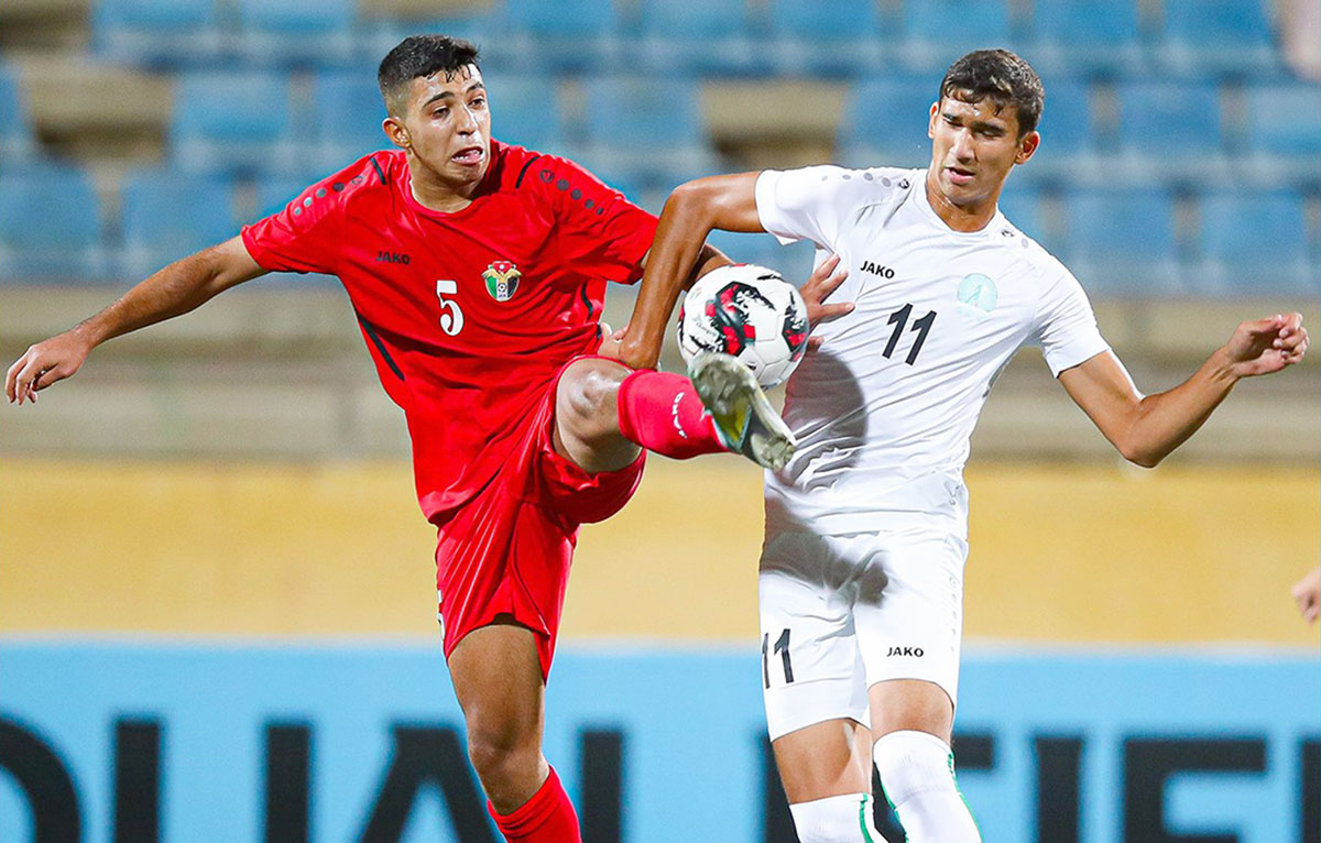 The youth team of Turkmenistan (U-17) tied with Jordan in the