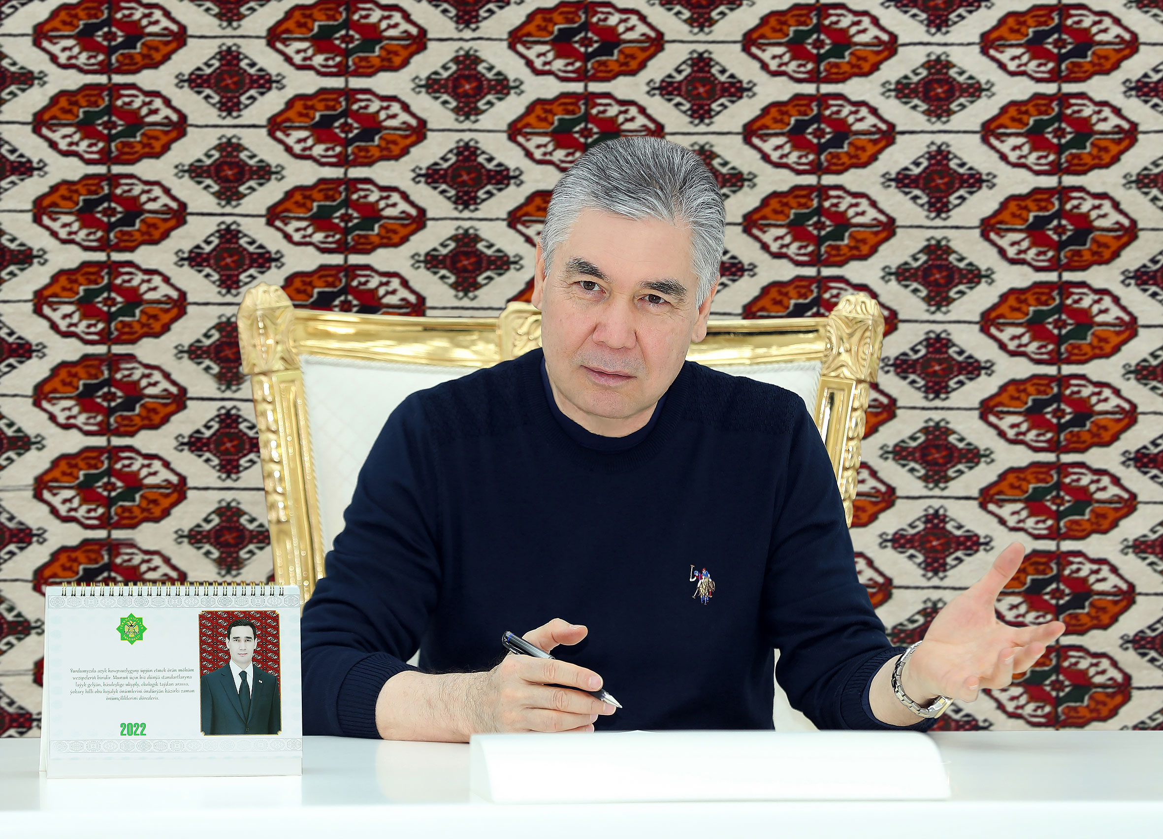 Председатель Халк Маслахаты Милли Генгеша ознакомился с ходом строительства нового административного центра Ахалского велаята