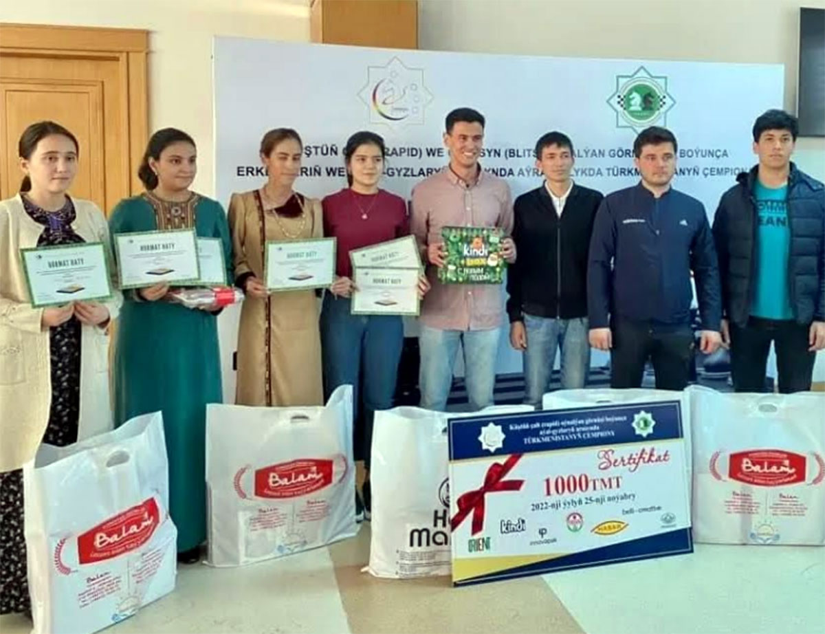 Определились чемпионы Туркменистана по рапиду и блиц-шахматам