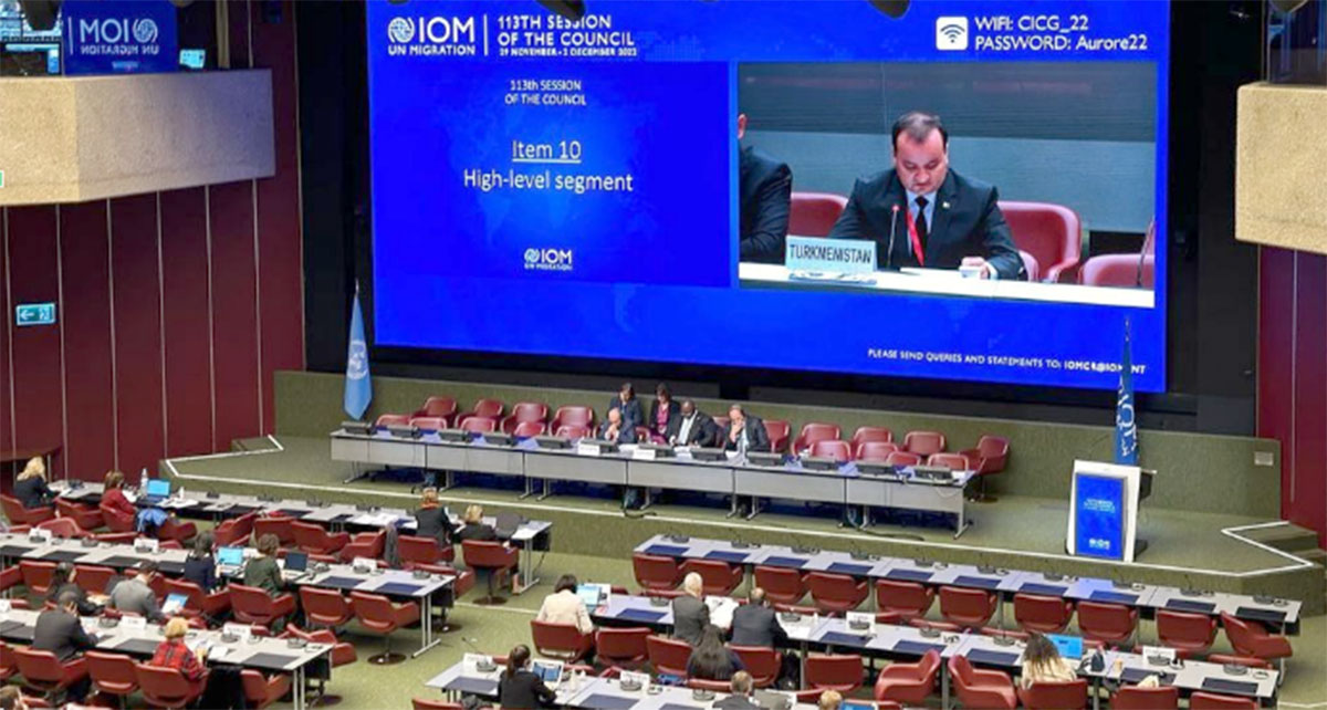 The delegation of Turkmenistan took part in the 113th session of the Council of the IOM