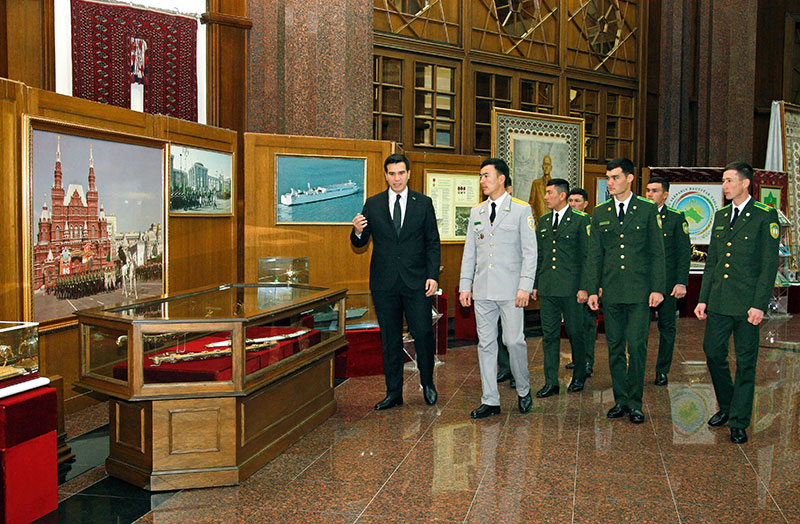 Cadets of military schools visited an exhibition dedicated to the Day of Defenders of the Fatherland