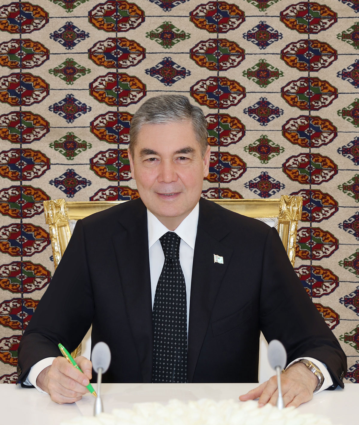 The National Leader of the Turkmen people, Chairman of the Khalk Maslakhaty of Turkmenistan took part in a stone-laying ceremony of new healthcare projects