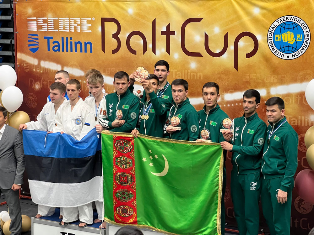 ITF taekwondo masters from Turkmenistan won 29 medals at the international tournament «Balt Cup-2023» in Estonia