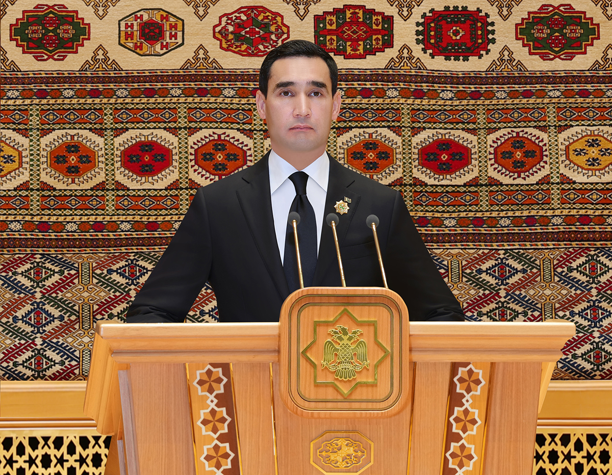 Выступление Президента Туркменистана Сердара Бердымухамедова на заседании Халк Маслахаты Туркменистана