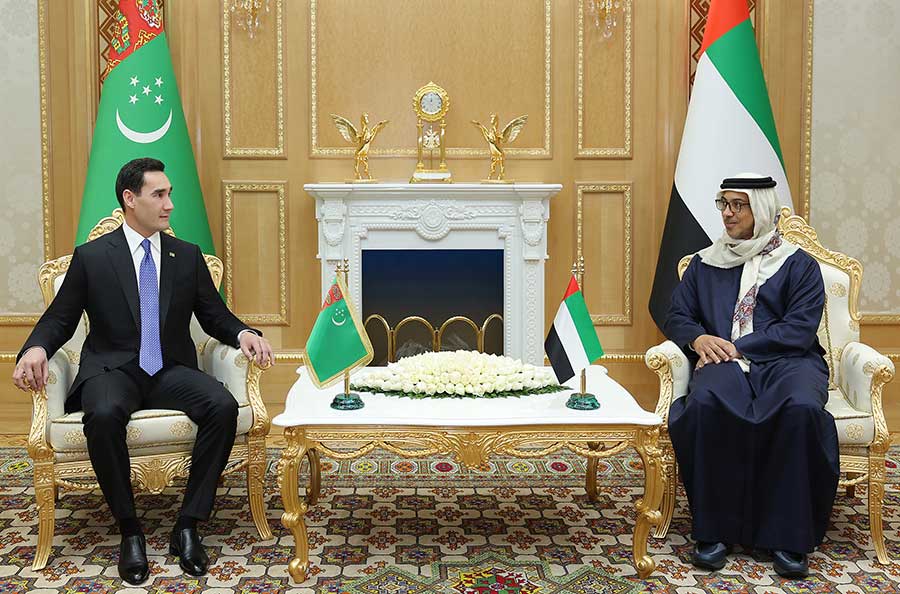 Meeting of the President of Turkmenistan with the Vice-President, Deputy Prime Minister of the UAE