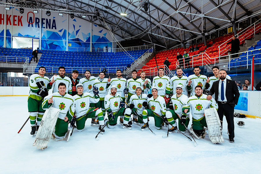 Хоккеисты Туркменистана победили сборную Мексики в заключительном туре ЧМ в Бишкеке