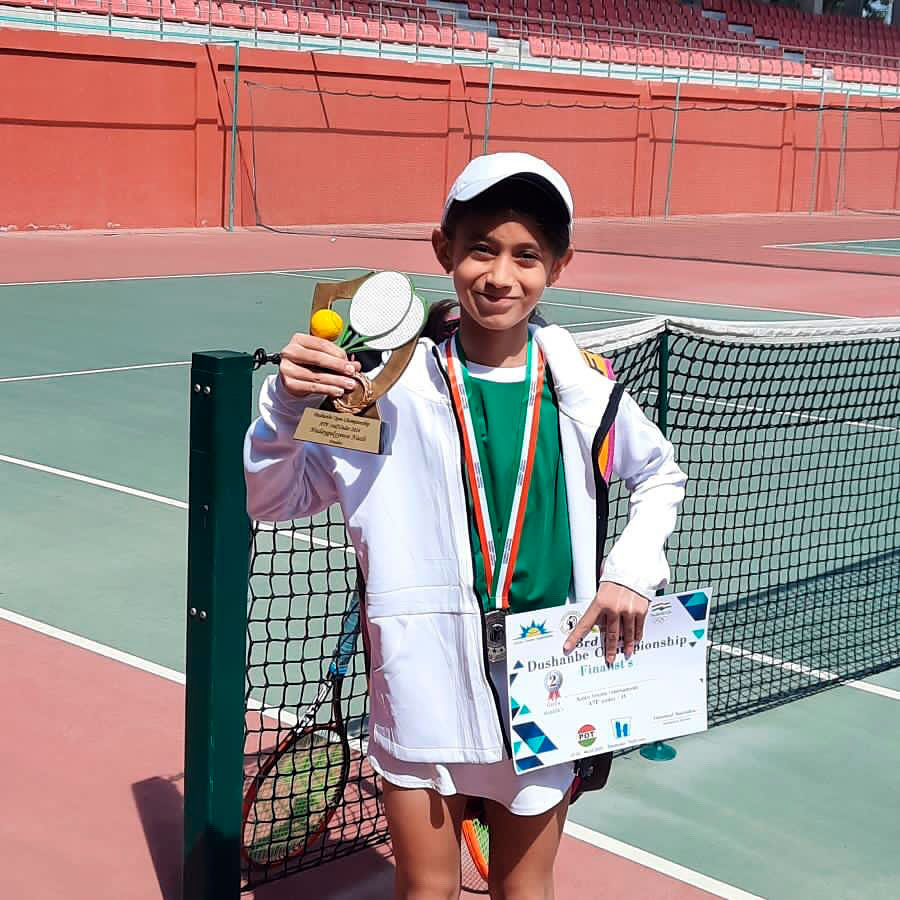Turkmen tennis players won silver medals at the Open Dushanbe Championship U14