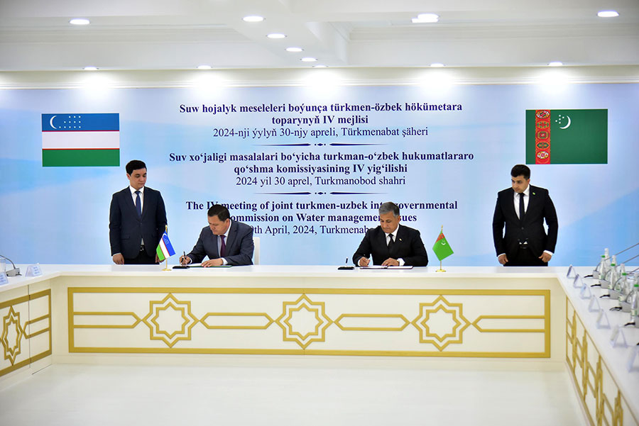 The meeting of the Turkmen-Uzbek Intergovernmental Commission
