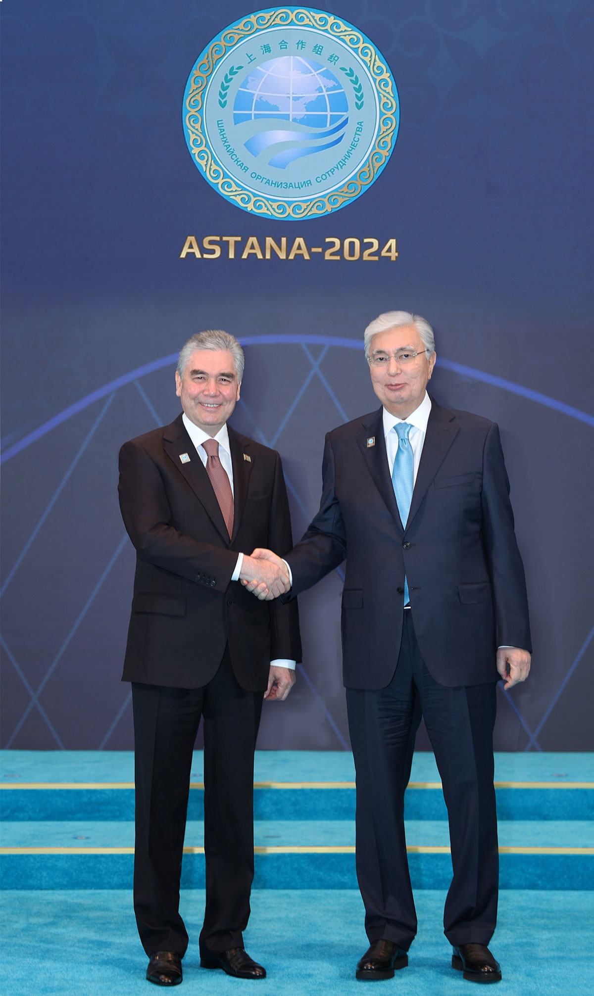 Türkmen halkynyň Milli Lideri, Türkmenistanyň Halk Maslahatynyň Başlygy Astanada ŞHG-niň sammitine we Magtymguly Pyragynyň ýadygärliginiň açylyş dabarasyna gatnaşdy