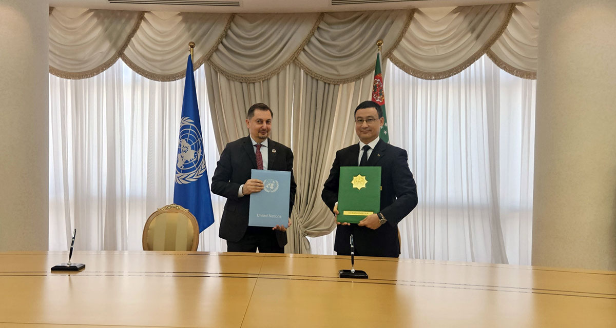 В МИД Туркменистана состоялась церемония подписания документов
