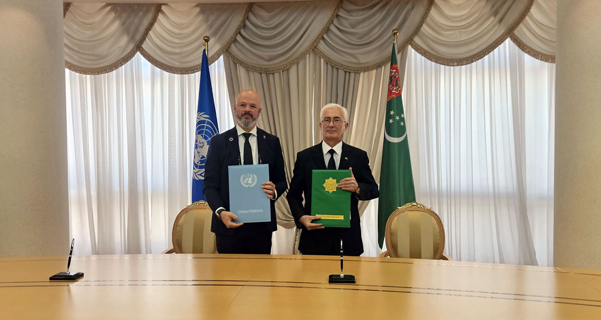 В МИД Туркменистана состоялась церемония подписания документов