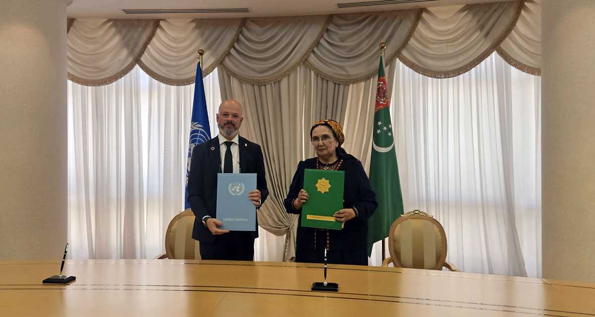 В МИД Туркменистана состоялась церемония подписания документов