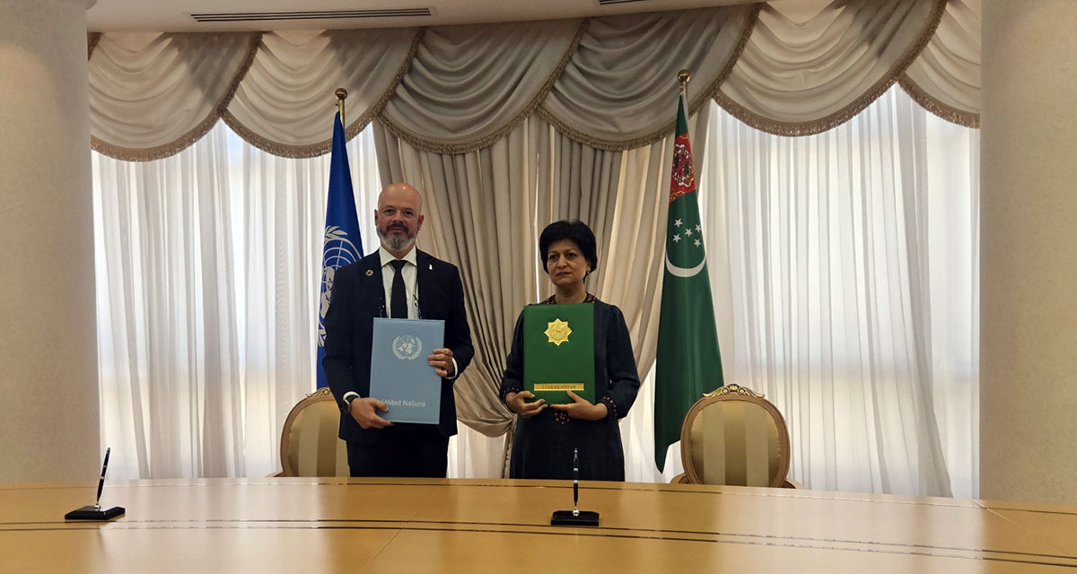 В МИД Туркменистана состоялась церемония подписания документов