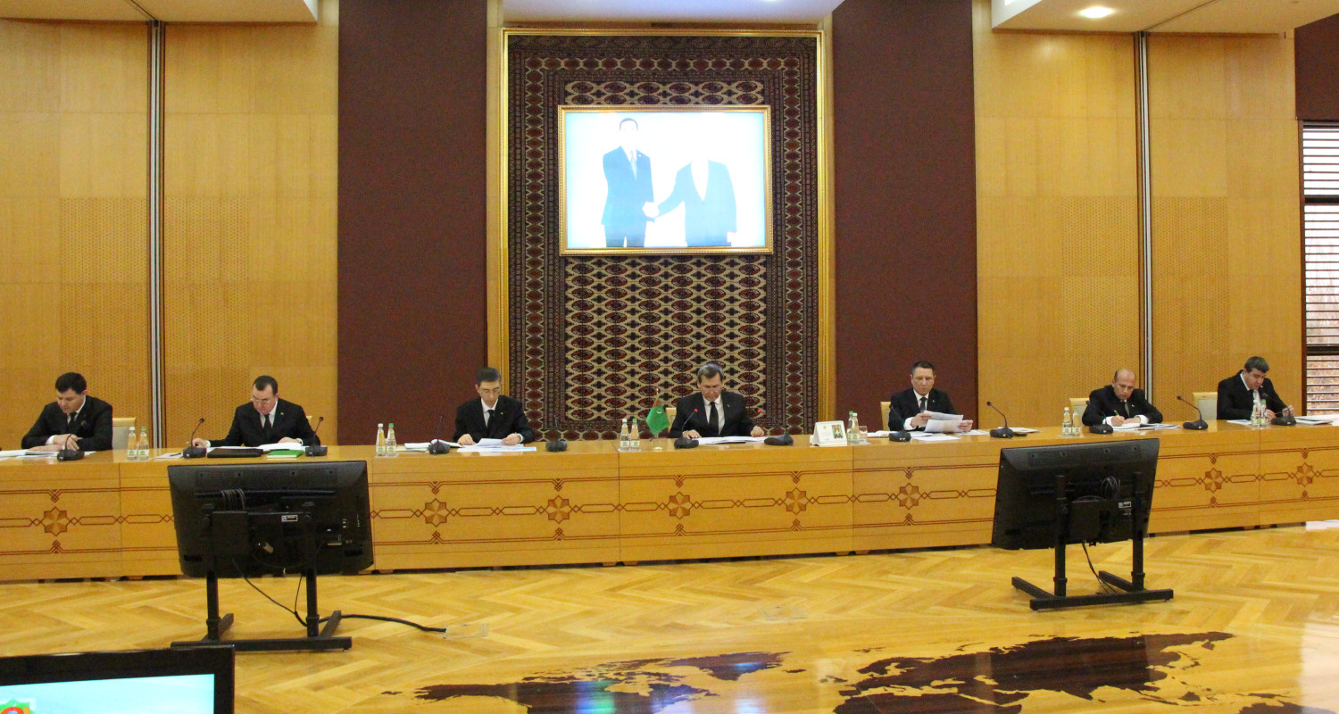 В МИД Туркменистана обсуждена деятельность Межведомственной комиссии Туркменистана по вопросам Каспийского моря