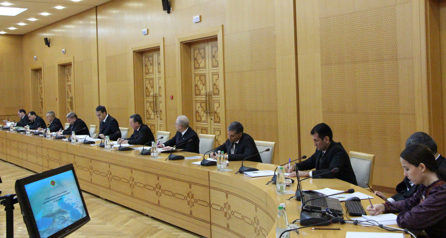 В МИД Туркменистана обсуждена деятельность Межведомственной комиссии Туркменистана по вопросам Каспийского моря