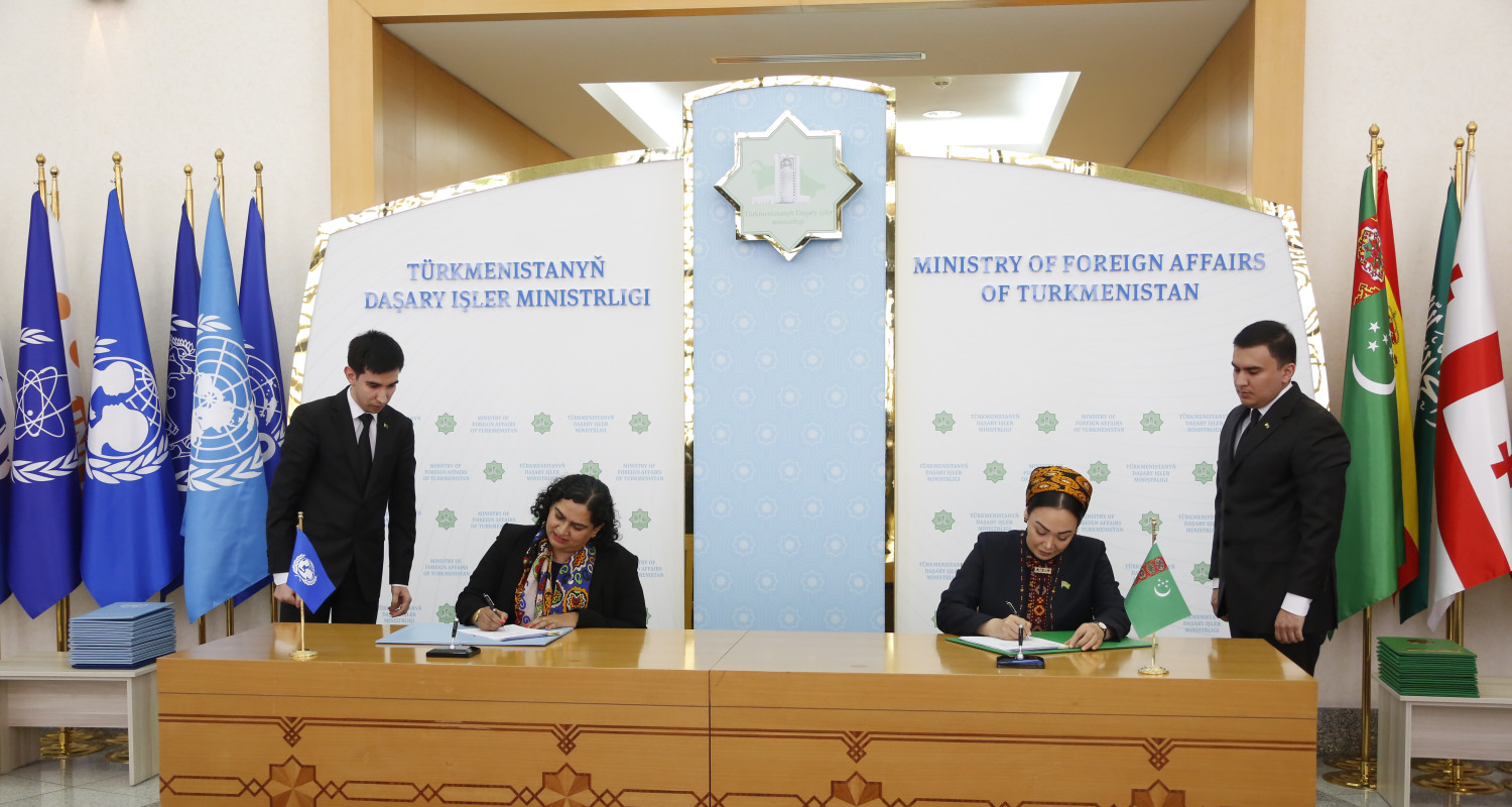 В МИД Туркменистана подписан пакет документов с представительством ЮНИСЕФ в Туркменистане