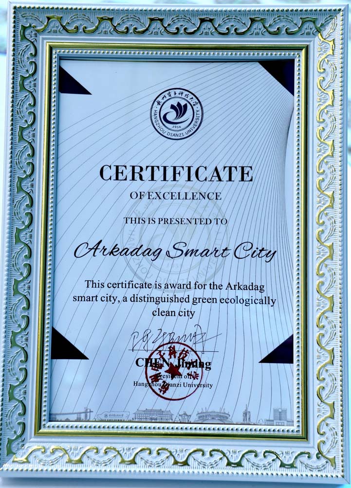 Arkadag şäheriniň ekologik taýdan arassalygy nobatdaky güwänama bilen tassyklanyldy