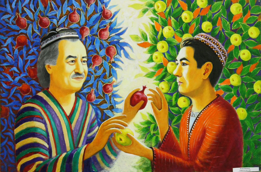 Works by master Annageldi Jumaniyazov and his two students on display