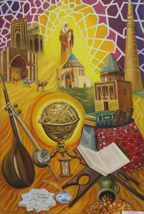 Works by master Annageldi Jumaniyazov and his two students on display