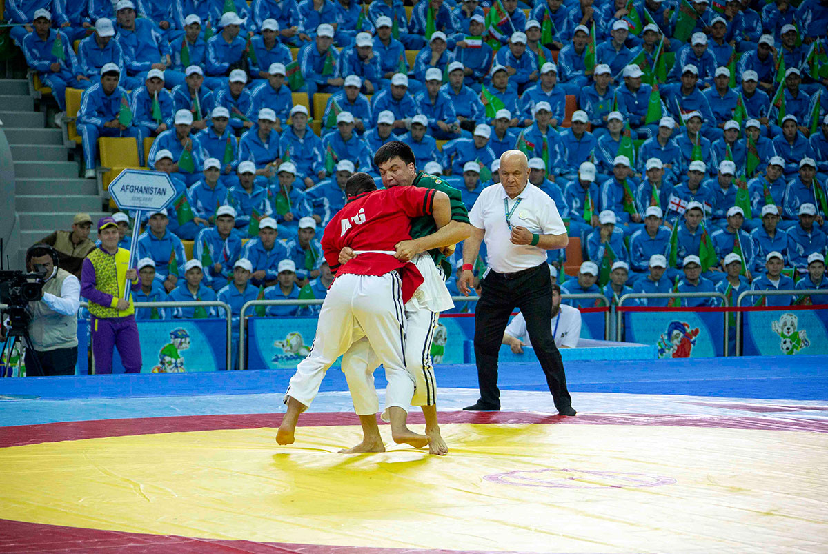 International Tournament on National Wrestling Goresh and Belt Wrestling Alysh Started in Ashgabat