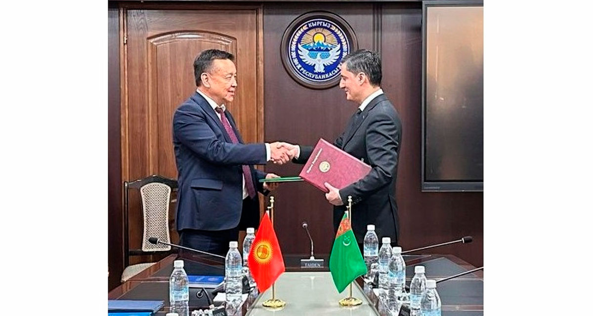 The Protocol of the first meeting of the Turkmen-Kyrgyz commission on transport, transit and logistics was signed in Bishkek