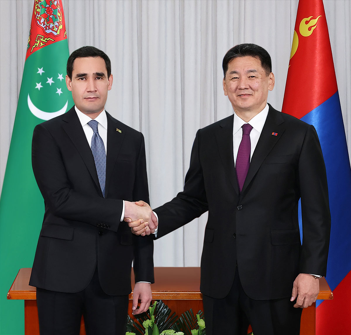 Negotiations between President Serdar Berdimuhamedov and President Ukhnaa Khurelsukh