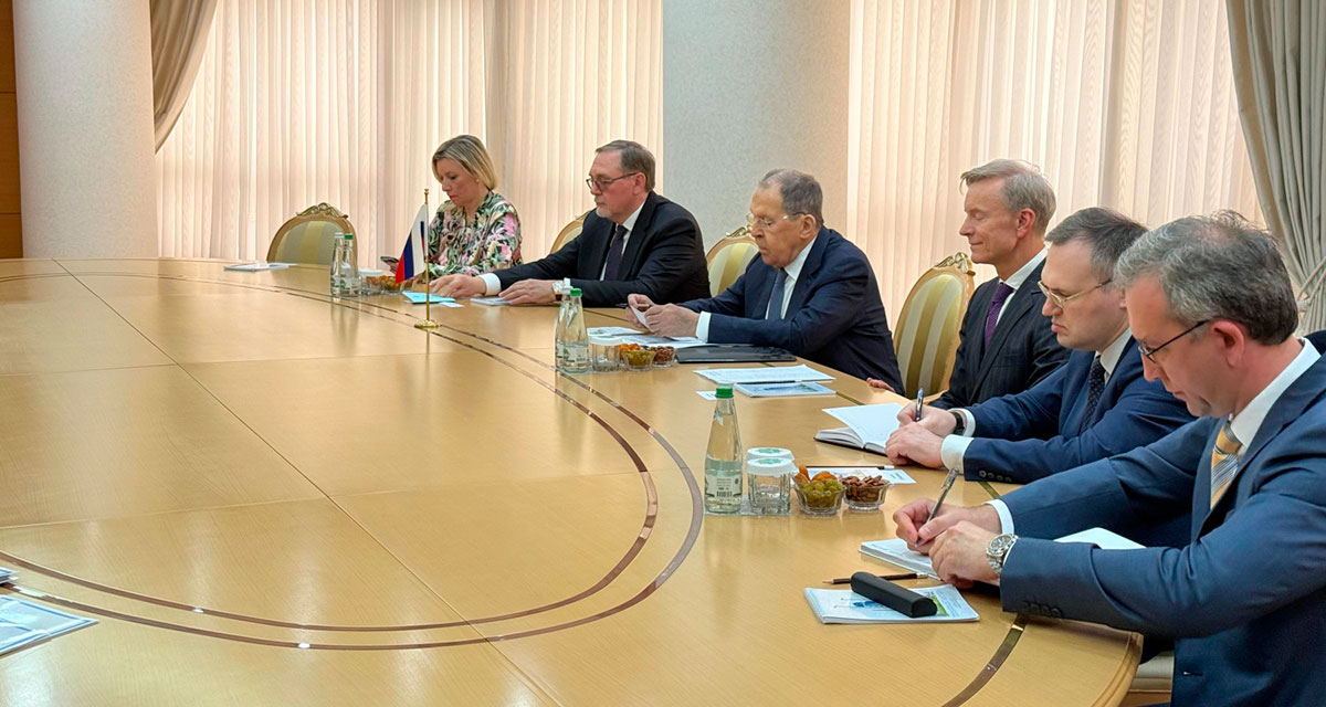 A meeting of the Ministers of Foreign Affairs of Turkmenistan and the Russian Federation was held in Ashgabat