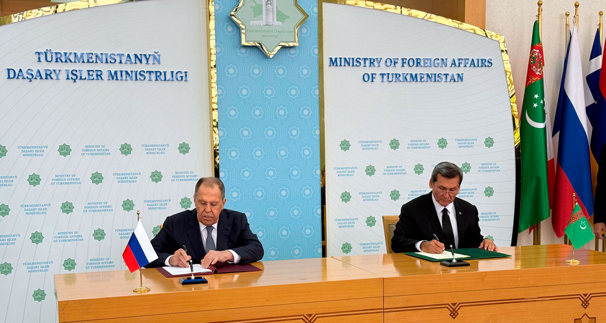 A meeting of the Ministers of Foreign Affairs of Turkmenistan and the Russian Federation was held in Ashgabat