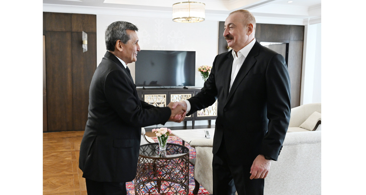 The meeting of the head of the foreign policy agency of Turkmenistan with the President of the Republic of Azerbaijan took place