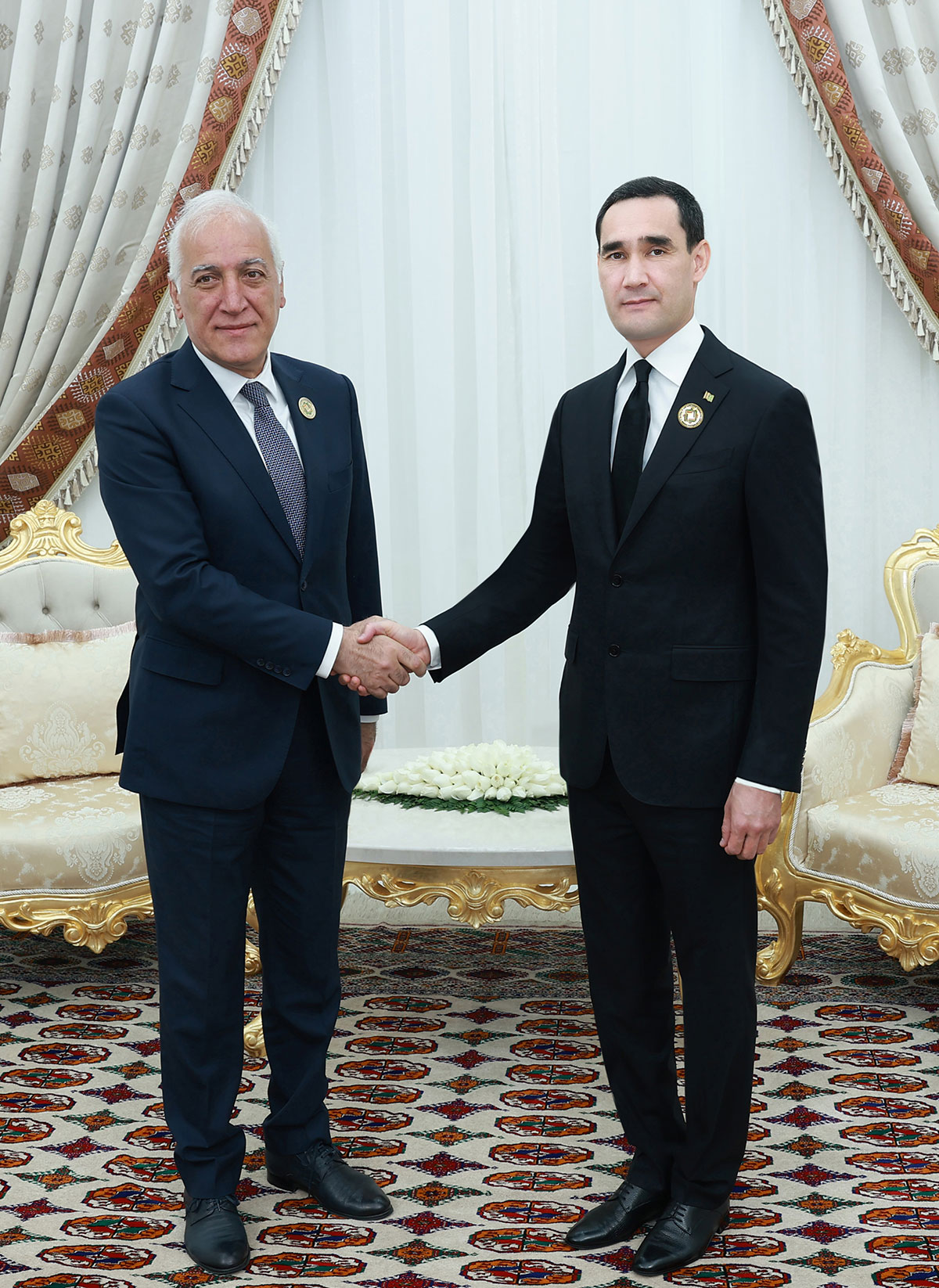 The President of Turkmenistan met with the President of the Republic of Armenia
